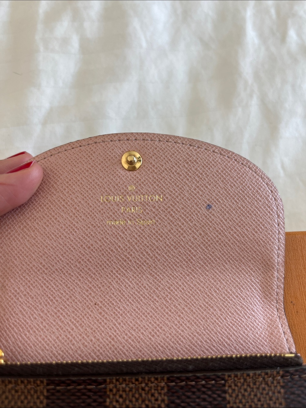 Louis Vuitton Damier Ebene Checkerboard Compact Wallet in Brown - Picture 5 of 10